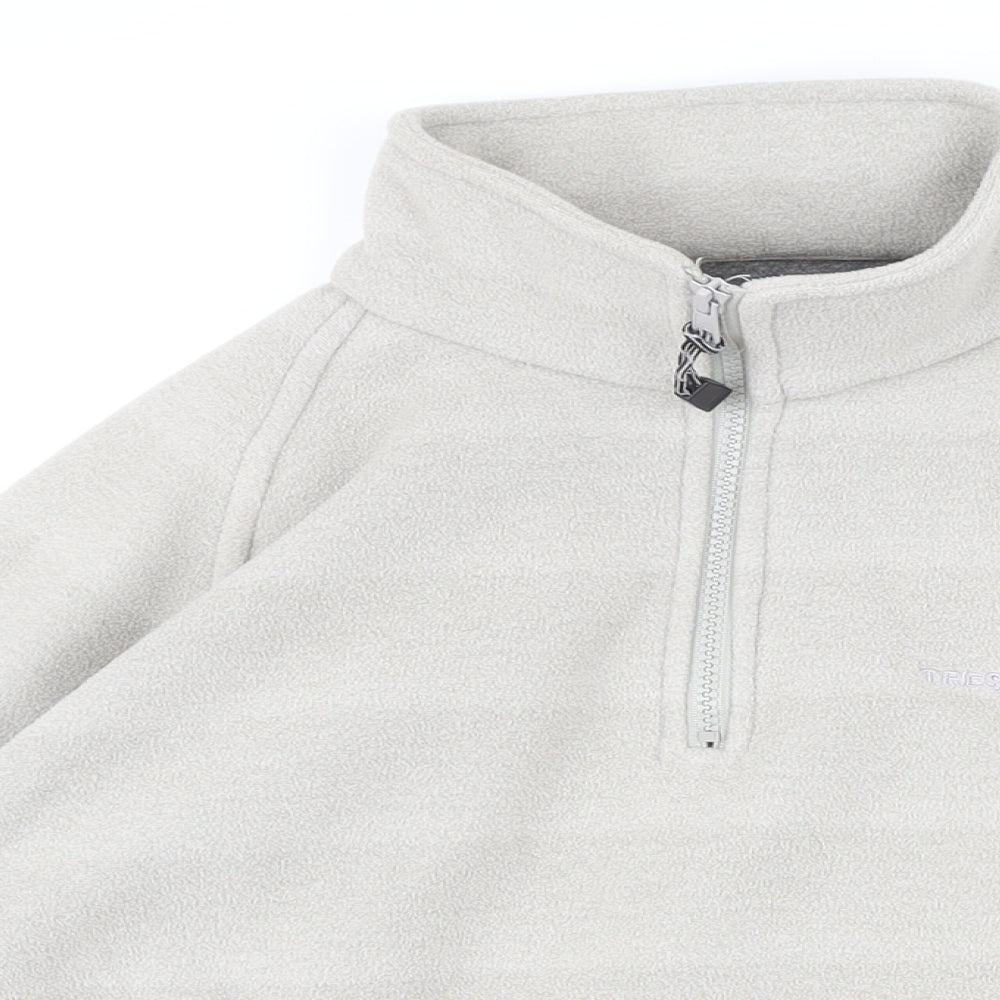 Tresspass Mens Grey Polyester Henley Sweatshirt Size S