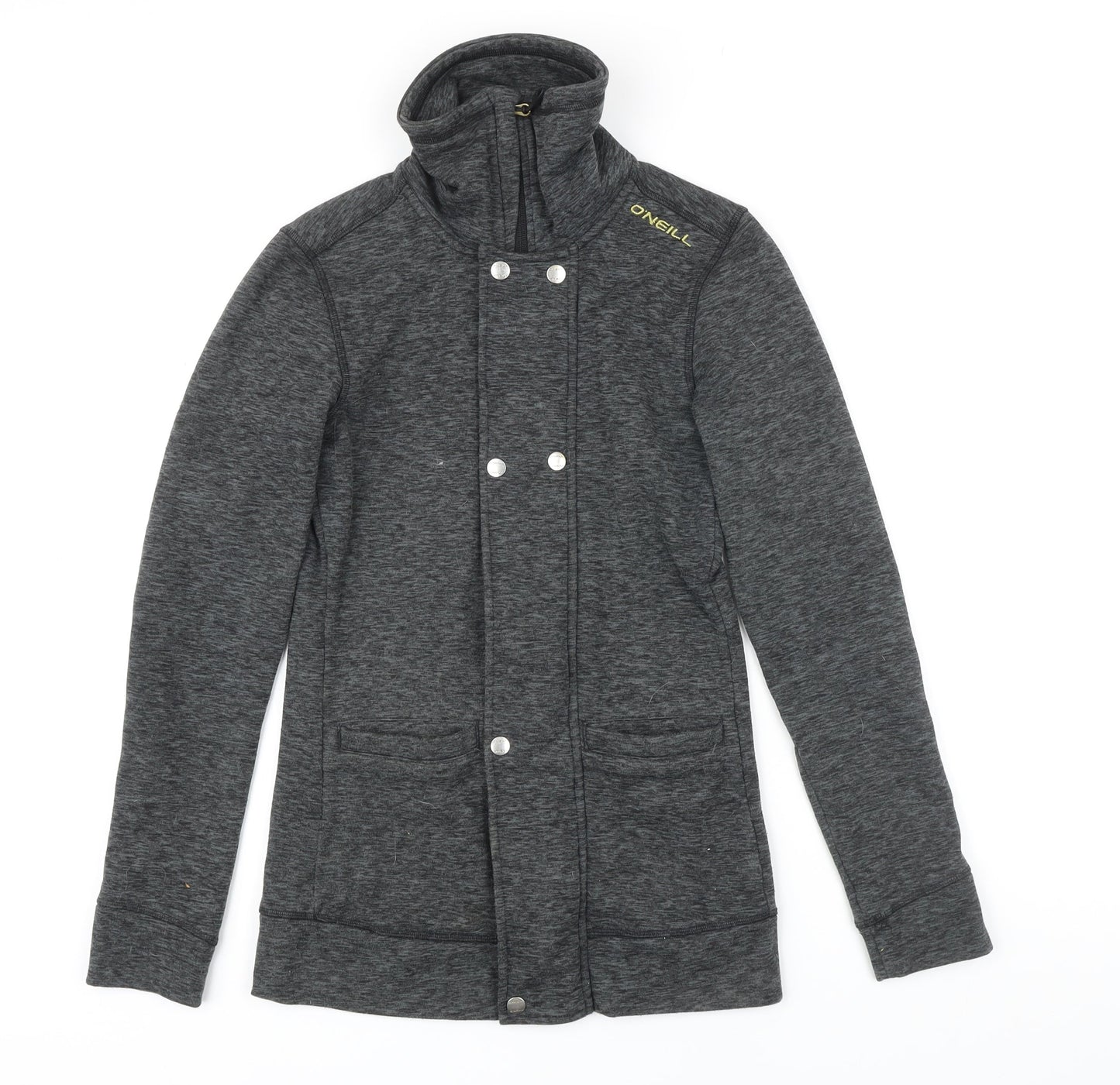 O'Neill Womens Grey Polyester Full Zip Sweatshirt Size XS Zip