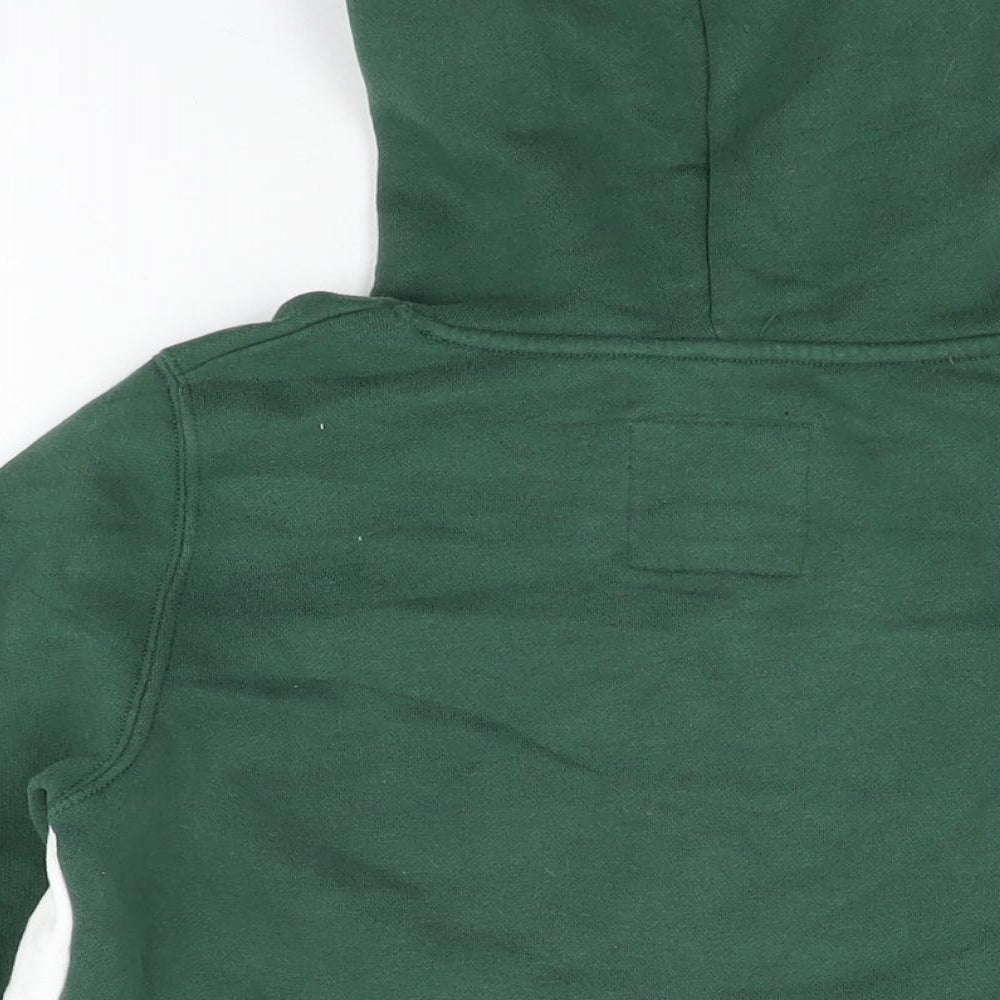 Hollister Mens Green Cotton Pullover Hoodie Size S - Hollister Logo
