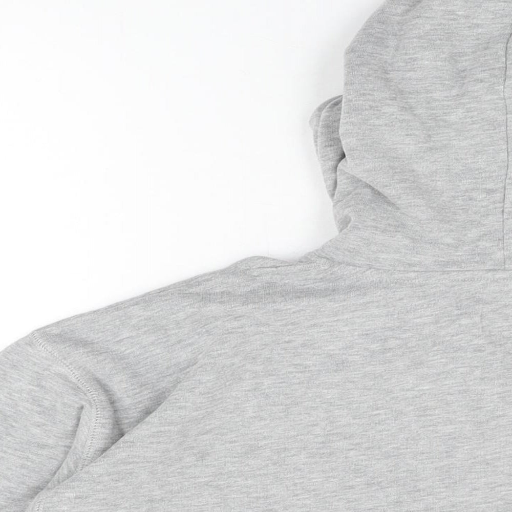Jack Wills Womens Grey Cotton Pullover Hoodie Size 12 Pullover