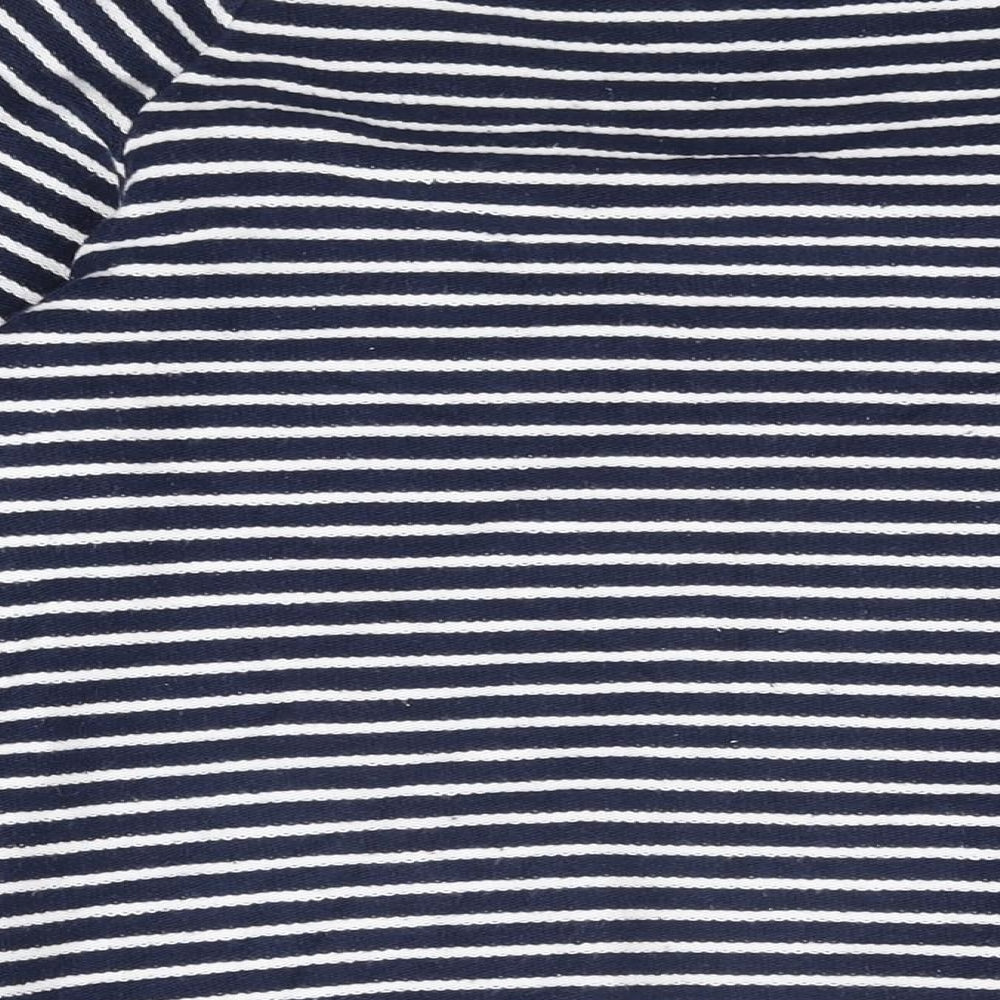 Jack Wills Womens Blue Striped Jacket Size 14 Zip