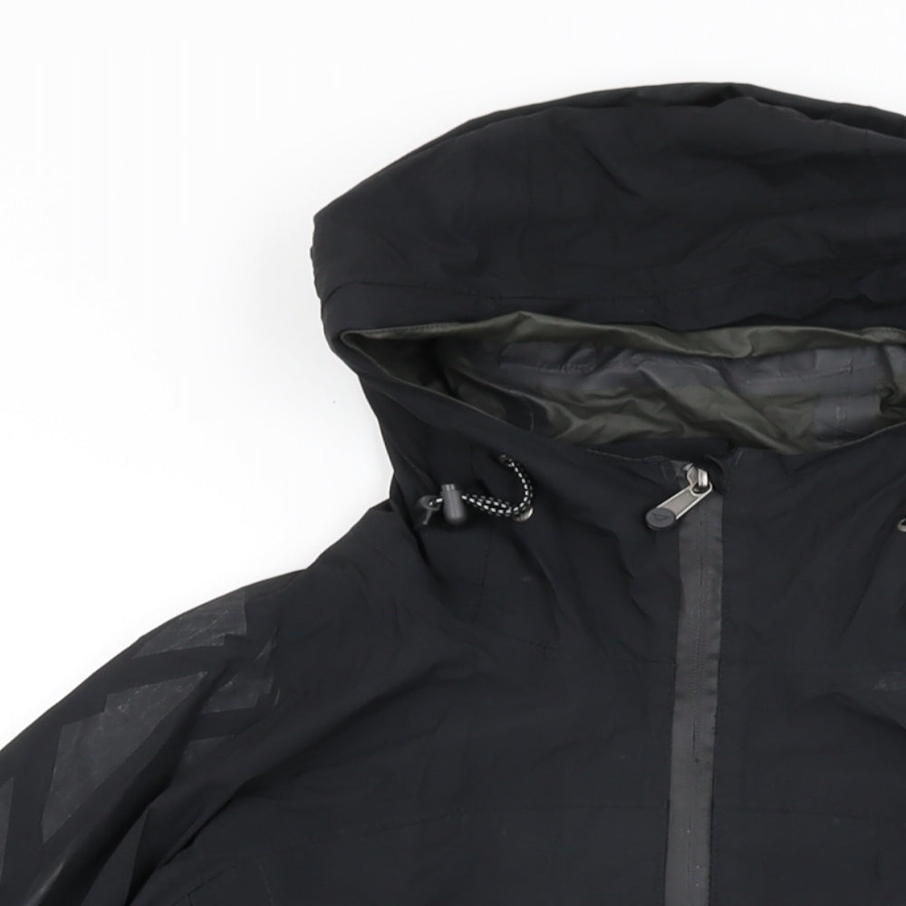 McKINLEY Womens Black Rain Coat Coat Size 12 Zip