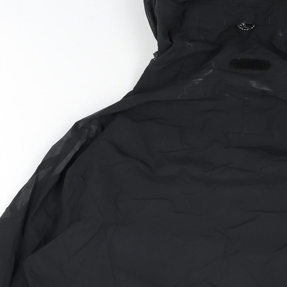 McKINLEY Womens Black Rain Coat Coat Size 12 Zip
