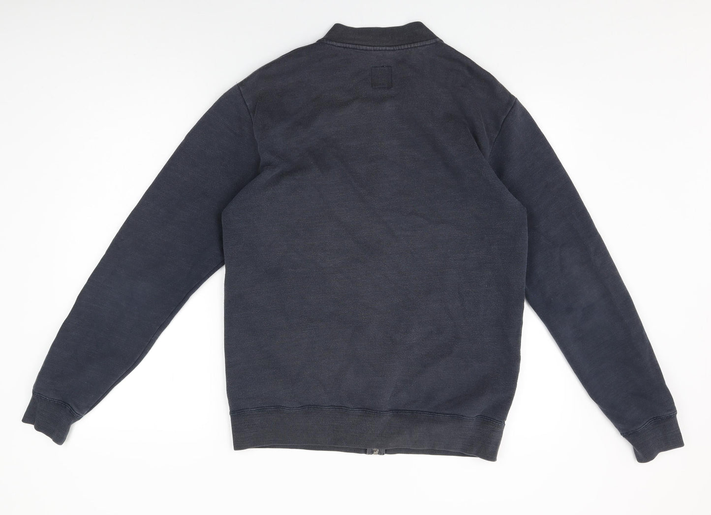 Jack Wills Mens Blue Cotton Full Zip Sweatshirt Size S