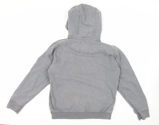 Crew Clothing Womens Grey Cotton Pullover Hoodie Size M Pullover - Logo Pockets