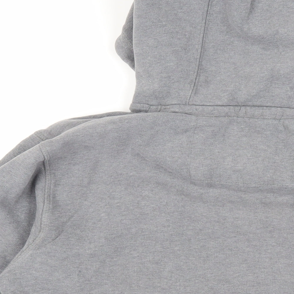 Crew Clothing Womens Grey Cotton Pullover Hoodie Size M Pullover - Logo Pockets