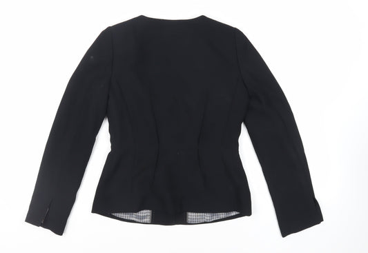 NEXT Womens Black Jacket Blazer Size 8 Button