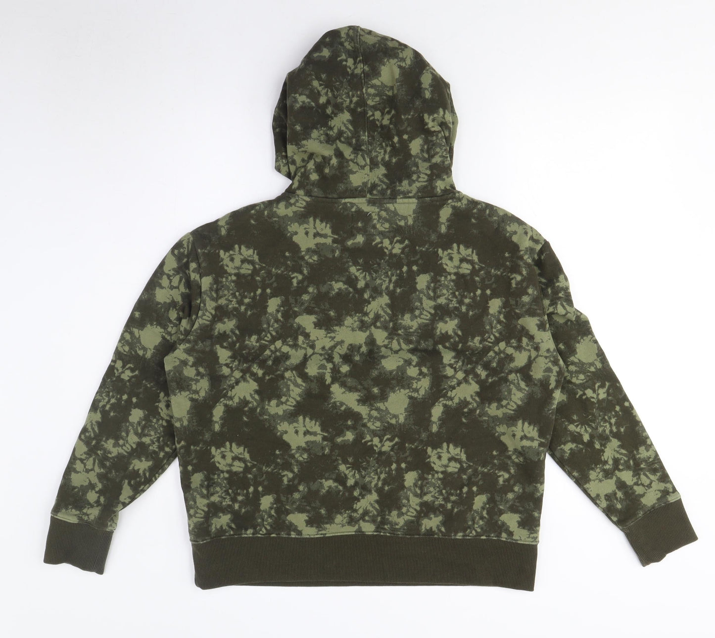Champion Green Camouflage Hoodie Unisex S