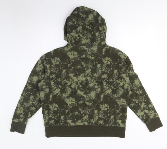 Champion Green Camouflage Hoodie Unisex S