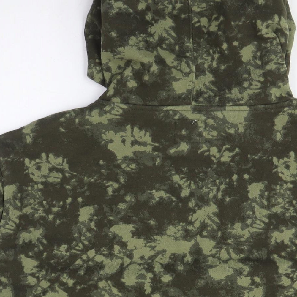 Champion Green Camouflage Hoodie Unisex S