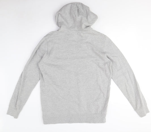 Jack & Jones Grey Pullover Hoodie M Unisex Adults
