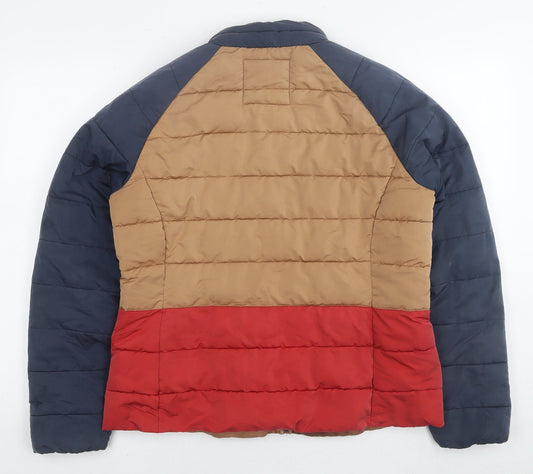 Crew Clothing Womens Brown Puffer Jacket Jacket Size 14 Zip