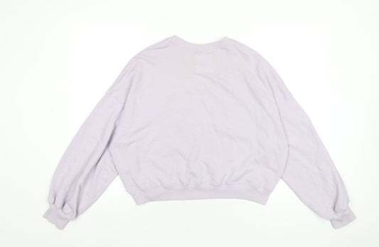 Hollister Womens Purple Cotton Pullover Sweatshirt Size S Pullover