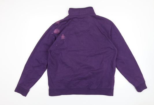 Crew Clothing Mens Purple Cotton Pullover Sweatshirt Size XL
