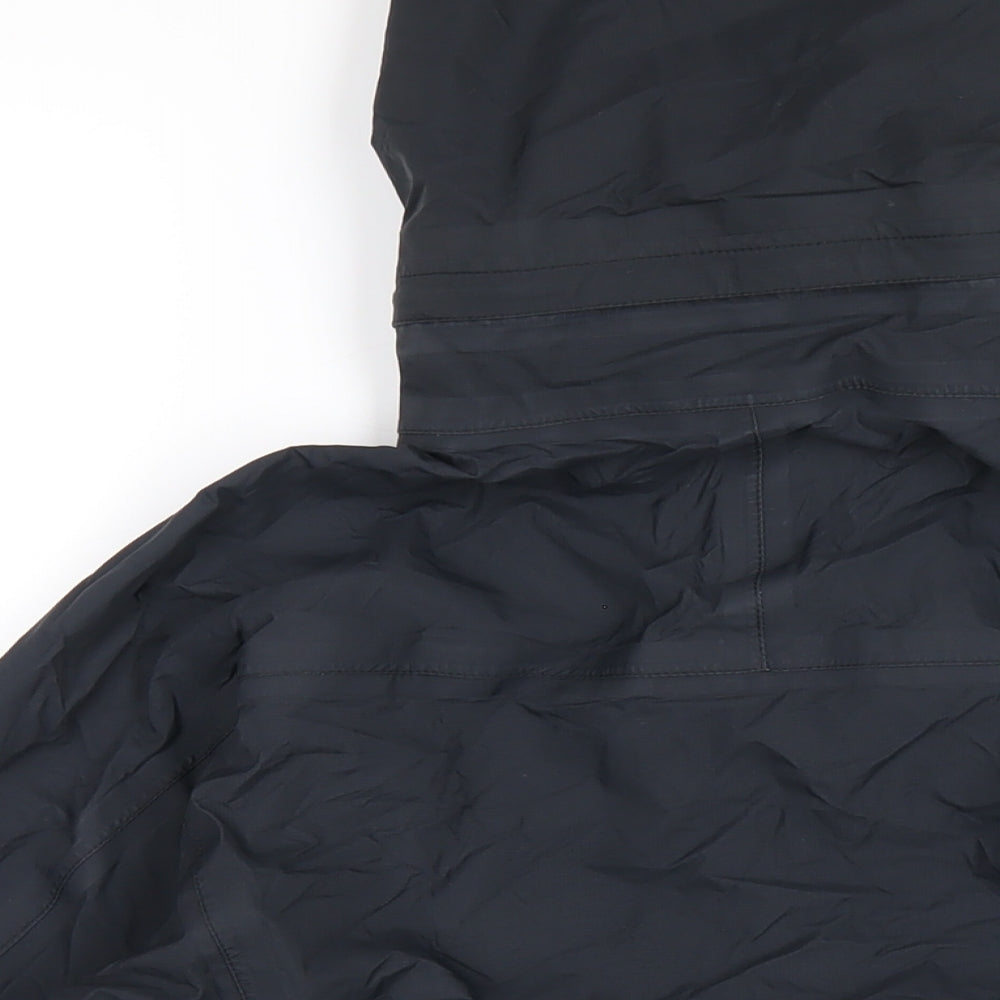 Aigle Womens Black Rain Coat Coat Size 10 Zip