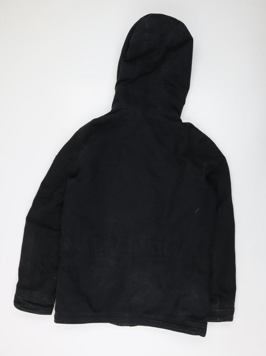 Hollister Mens Black Jacket Size M Zip