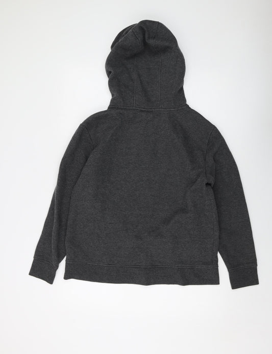 LA Gear Womens Grey Polyester Full Zip Hoodie Size 14 Zip