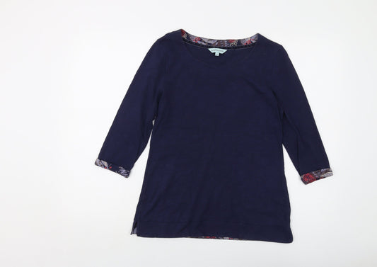 Womens UK Size XS Dickins & Jones Black Cotton T-Shirt