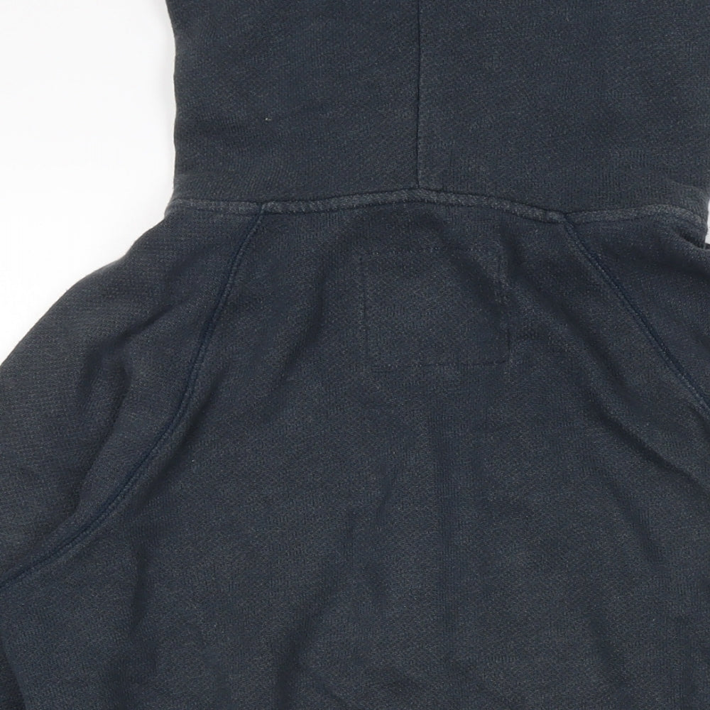 Jack Wills Womens Blue Cotton Full Zip Hoodie Size 14 Zip