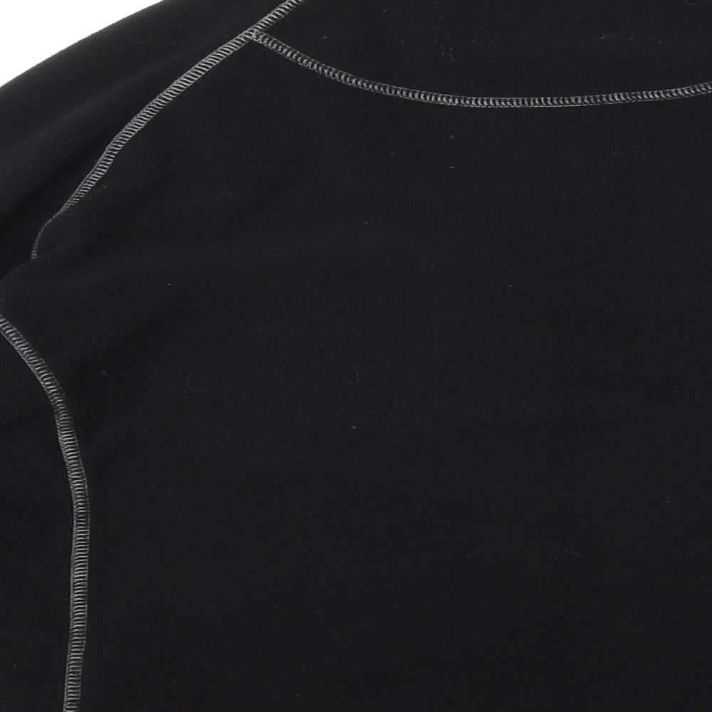 Mountain Life Womens Black 100% Polyester Pullover Sweatshirt Size 16