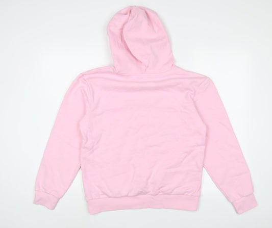 Marks and Spencer Womens Pink Cotton Pullover Hoodie Size S Pullover