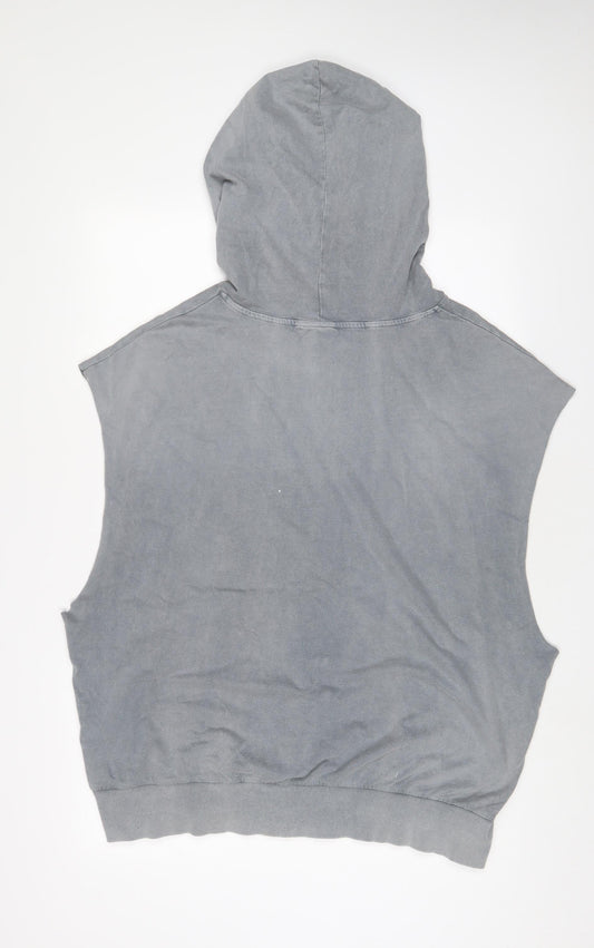 ASOS Womens Grey Cotton Pullover Hoodie Size 16 Pullover
