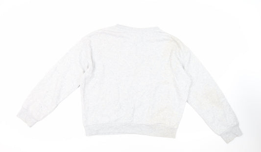 H&M Womens Grey Cotton Pullover Sweatshirt Size S Pullover - Barcelona
