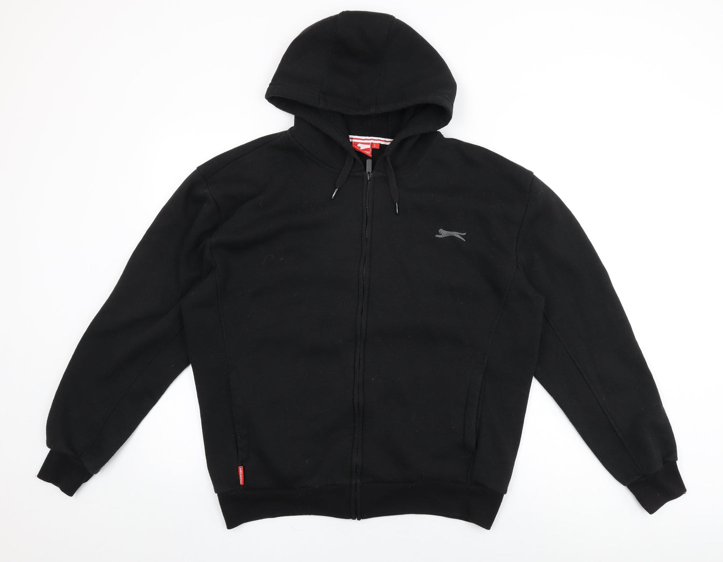 Slazenger Mens Black Cotton Full Zip Hoodie Size L