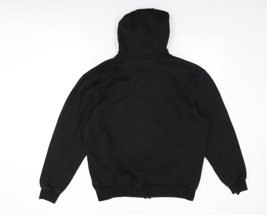 Slazenger Mens Black Cotton Full Zip Hoodie Size L