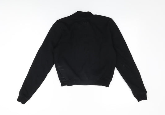 ARNE Womens Black Cotton Pullover Sweatshirt Size 8 Pullover