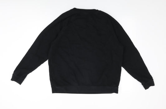 NEXT Womens Black Cotton Pullover Sweatshirt Size L Pullover - Milan