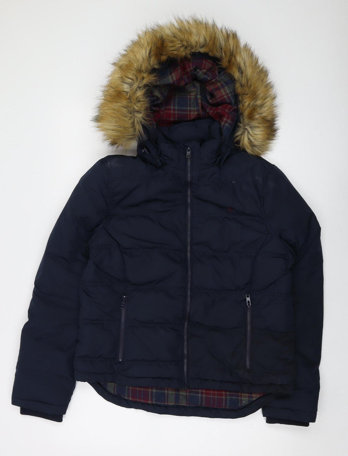 Jack Wills Womens Blue Jacket Size 14 Zip