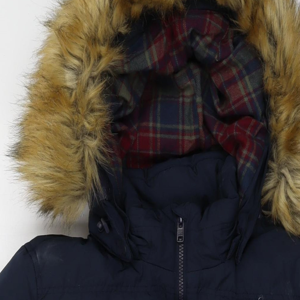 Jack Wills Womens Blue Jacket Size 14 Zip