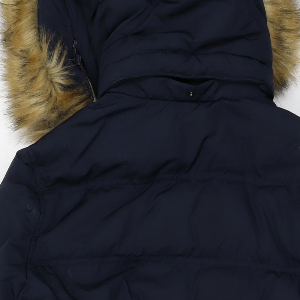 Jack Wills Womens Blue Jacket Size 14 Zip