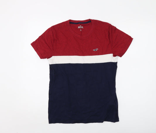 Hollister Mens Blue Cotton T-Shirt Size XS Crew Neck