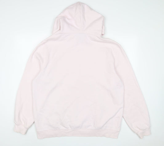 h7m Womens Pink Cotton Pullover Hoodie Size XL Pullover