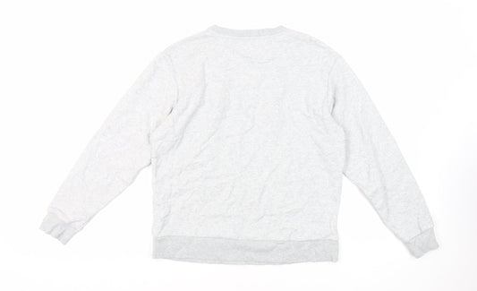 Marks and Spencer Womens Grey Cotton Pullover Sweatshirt Size S Pullover