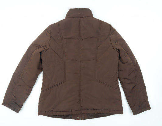 BHS Womens Brown Jacket Size 14 Zip