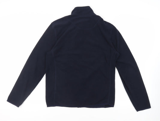 Marks and Spencer Mens Blue Jacket Size M Zip - Pockets