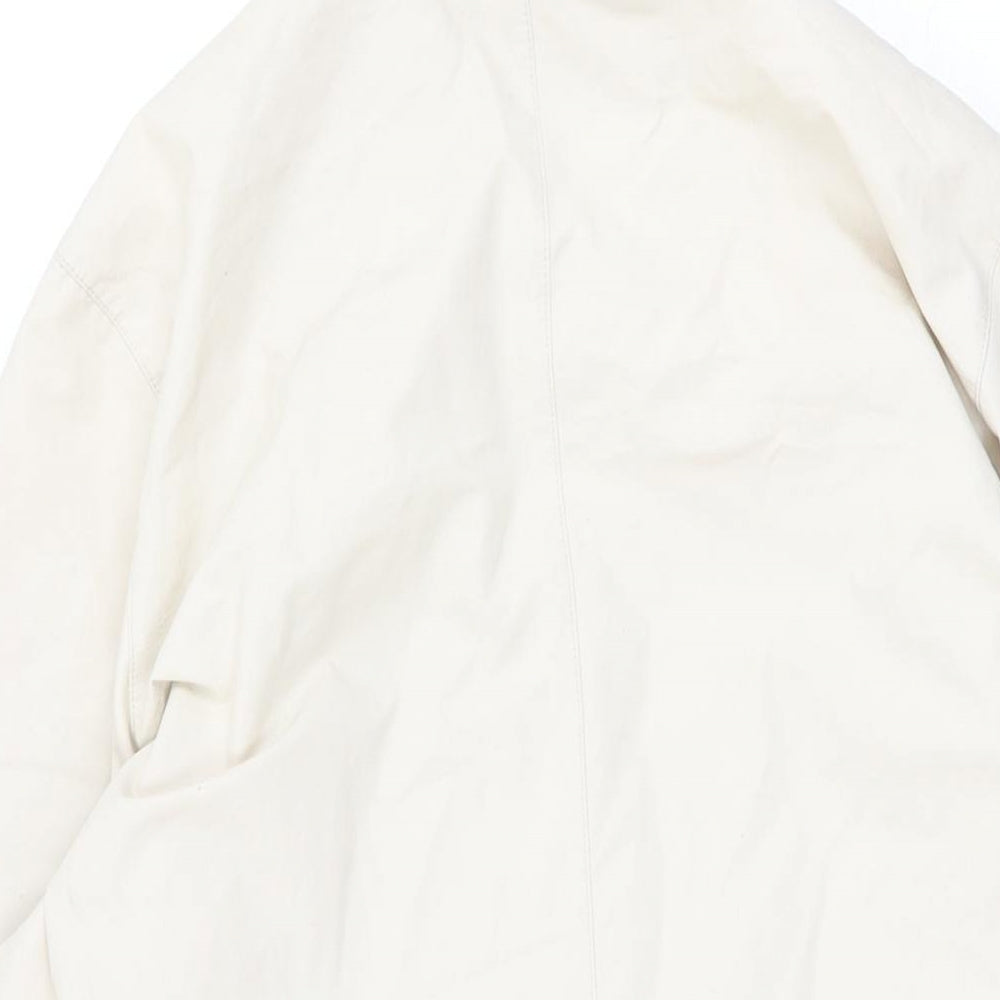 Marks and Spencer Womens Beige Overcoat Coat Size 14 Button
