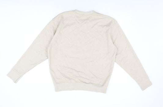 Nasty Gal Womens Beige Cotton Pullover Sweatshirt Size M Pullover - Sports Club