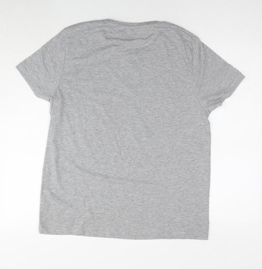 ASOS Mens Grey Polyester T-Shirt Size XL Round Neck - Pacific Trading Company Wave