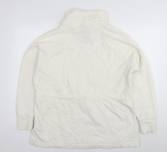 NEXT Womens White Cotton Pullover Sweatshirt Size L Pullover - Tunic
