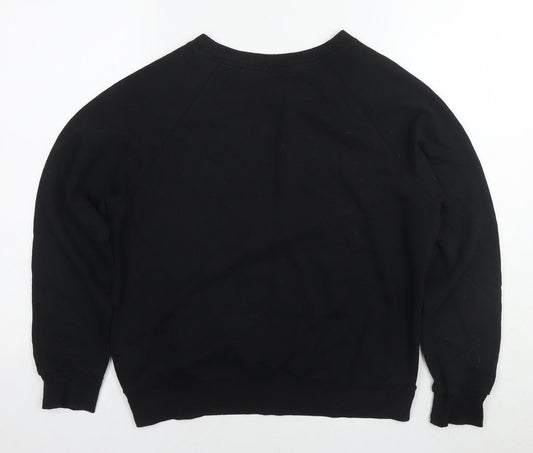 Divided by H&M Womens Black Polyester Pullover Sweatshirt Size M Pullover