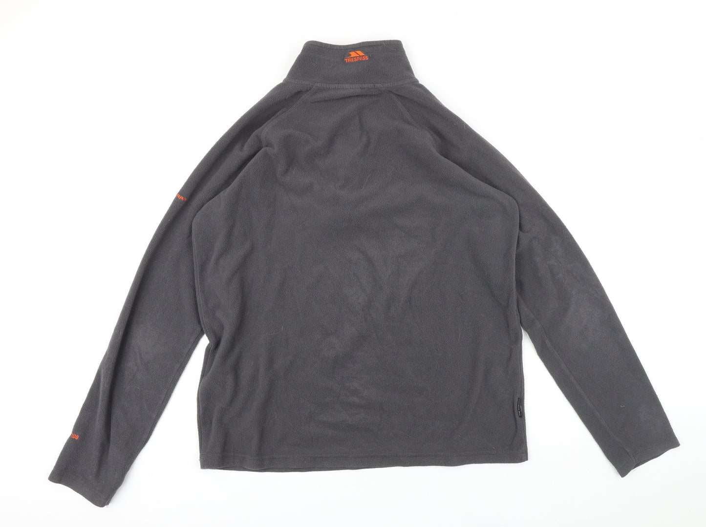 Tresspass Womens Grey Houndstooth Polyester Pullover Sweatshirt Size L Zip