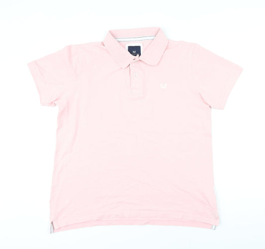 Womens UK Size L Crew Clothing Orange 100% Cotton Polo