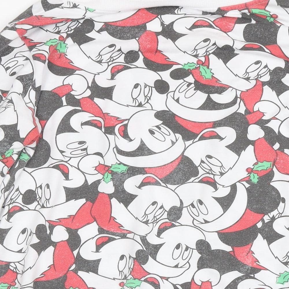 Disney Womens Multicoloured Geometric Polyester Pullover Sweatshirt Size 12