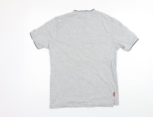 Mens UK Size S Slazenger Grey Cotton T-Shirt