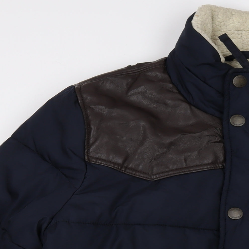 Hollister Mens Blue Jacket Size L Zip