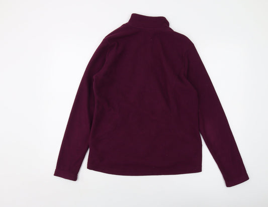 Marks and Spencer Womens Purple Jacket Size 12 Zip